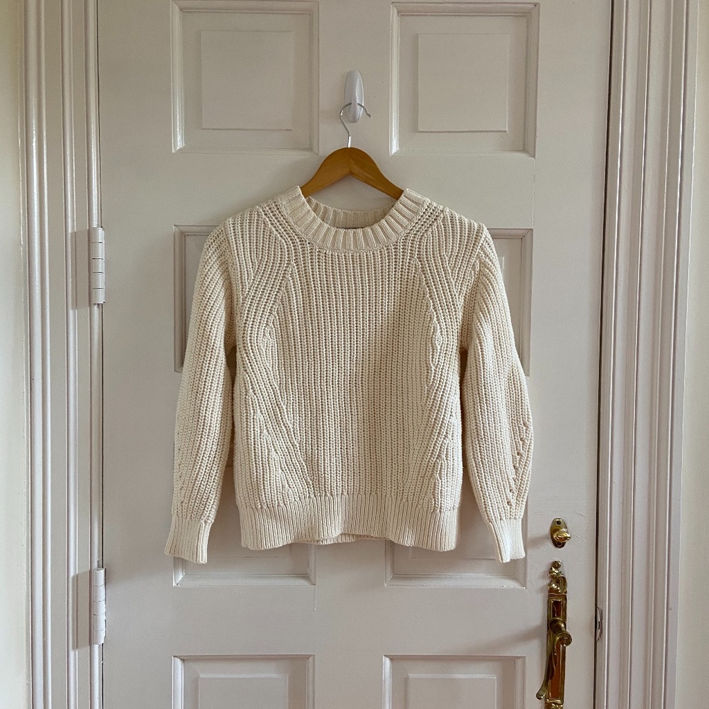 Everlane Chunky Knit Sweater - Creamy White